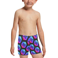 Pulse Black Little Boys' Swimming Trunks