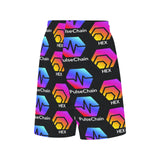 Hex Pulse TEXT Black Special Edition All Over Print Basketball Shorts With Pockets