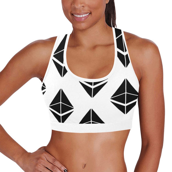 Ethereums Women's All Over Print Sports Bra