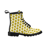 IM 3D WHT Men's PU Leather Martens Boots