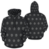 Hex Black & Grey Men's All Over Print Hoodie