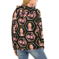 Richard Heart Faces Women's All Over Print Hoodie