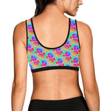 Hex PulseX Pulse Grey Women's All Over Print Sports Bra