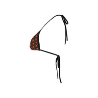 5555 Orange Custom Bikini Swimsuit Top
