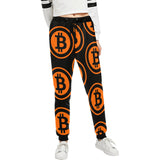 Bitcoin Black & Orange Unisex Casual Sweatpants