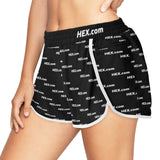 HEXdotcom White Women's Sports Shorts