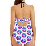 Pulse Backless Bow Hollow Out Swimsuit
