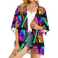 HPXdotCOM Black Women's Kimono Chiffon Cover Up