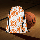 Bitcoin Orange Drawstring Bag (Large)