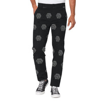 Hex Black & Grey Men's All Over Print Casual Trousers