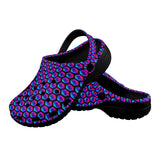 Pulses Small Black Custom Print Adults Clogs