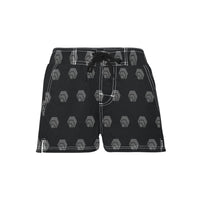 Hex Black & Grey Women's Casual Beach Shorts