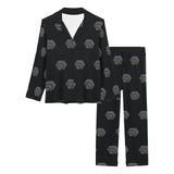 Hex Black & Grey Women's Long Pajama Set