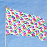 Hex PulseX Pulse Custom Flag (96" x 60")(One Side)