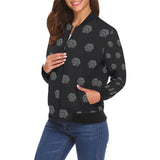 Hex Black & Grey Women's All Over Print Casual Jacket