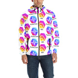 Hex Pulse TEXT Men's All Over Print Quilted Windbreaker