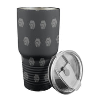 Hex Black & Grey Insulated Stainless Steel Tumbler (30oz ）