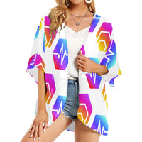 Hex Pulse Combo Women's Kimono Chiffon Cover Up