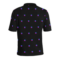 Pulse Small Black Men's All Over Print Polo Shirt