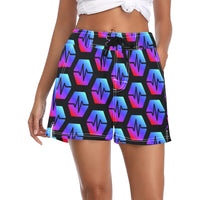 Pulse Black Women's Casual Beach Board Shorts