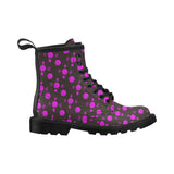 5555 Pink Women's PU Leather Martens Boots