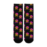 Hex Color Dot Com Black Women's Custom Socks