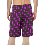 5555 Pink Men's All Over Print Beach Shorts