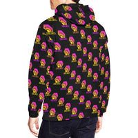 Hex Color Dot Com Black Men's All Over Print Hoodie