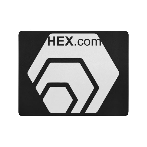 HexDotCom White1 Mousepad 18"x14"