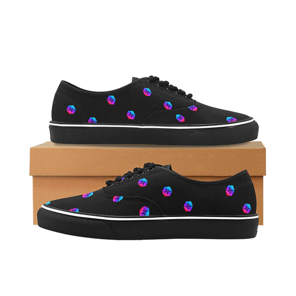 Pulse Small Black Women's Classic Canvas Low Top Shoe