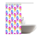 Hex Pulse TEXT Special Edition Shower Curtain 72"x72" - Crypto Wearz