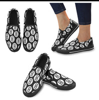 Thetas Black Slip-on Canvas Women's Shoes - Crypto Wearz