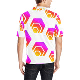 Hex Tapered Men's All Over Print Polo Shirt