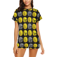 IM ALL 3 BLK Women's Short Pajama Set