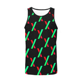 PulseX Black Men's All Over Print Tank Top