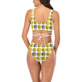 IM ALL 3 WHT Cross String Bikini Set