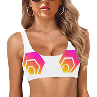 Hex Logo Sport Bikini Top