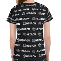 Hedron Combo White 22 Women's All Over Print Mesh Cloth T-shirt