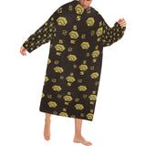 5555 Blanket Robe with Sleeves for Adults