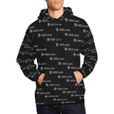 HEXdotcom Combo Grey Black Men's All Over Print Hoodie