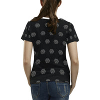 Hex Black & Grey Women's All Over Print T-shirt