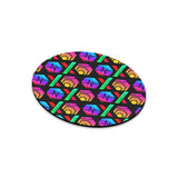 HPXdotCOM Black Round Mousepad