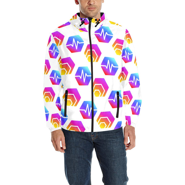 Hex Pulse Combo Men's All Over Print Quilted Windbreaker