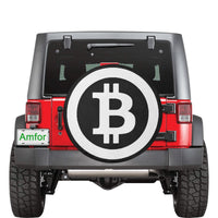 Bitcoin Logo Spare Tire Cover (Large)(17")