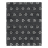 Hex Black & Grey 3-Piece Bedding Set (1 Duvet Cover 86"x70"; 2 Pillowcases 20"x30")