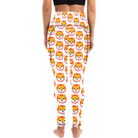 Shiba Inu All Over Print High Waist Leggings with Pockets