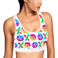 HPXdotCOM Women's All Over Print Sports Bra