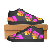 Hex Black Tapered Chukka Canvas Women's Shoes