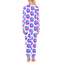 Pulse Women's All Over Print Pajama Set with Trouser Opening