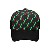 PulseX Black Unisex Baseball Cap